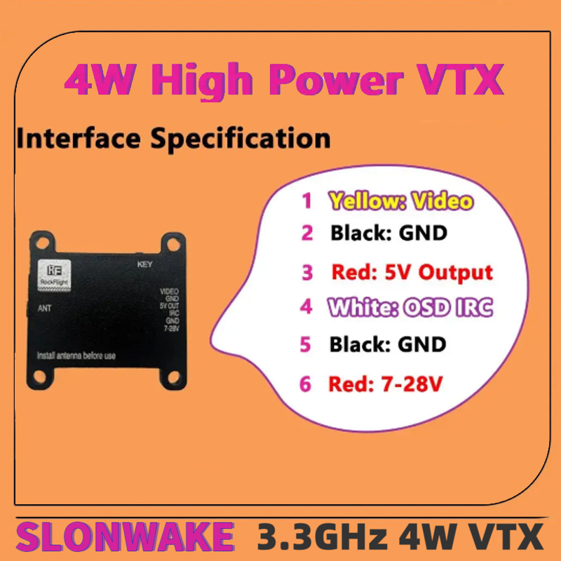 SLONWAKE FPV 3.3G 16CH 4000mW  - Drone Frame review and price