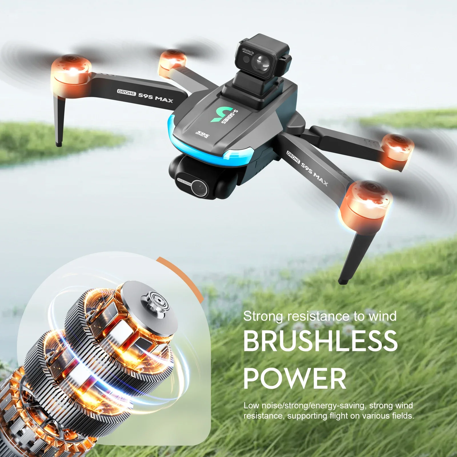 NEW S9S MAX MINI Drone 4K 2-Ax - Drone Gimbal review and price