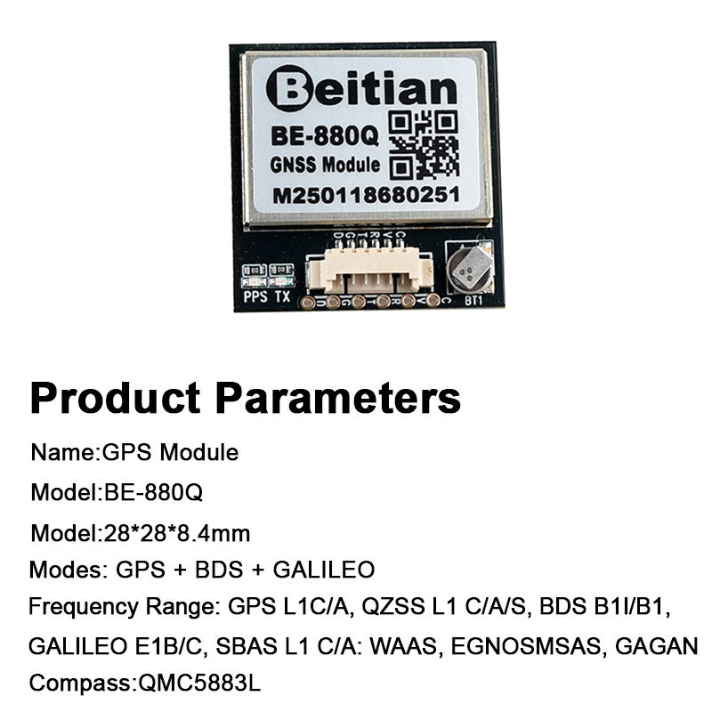 BE-880Q GNSS GPS Module M10050 - Drone Compass review and price